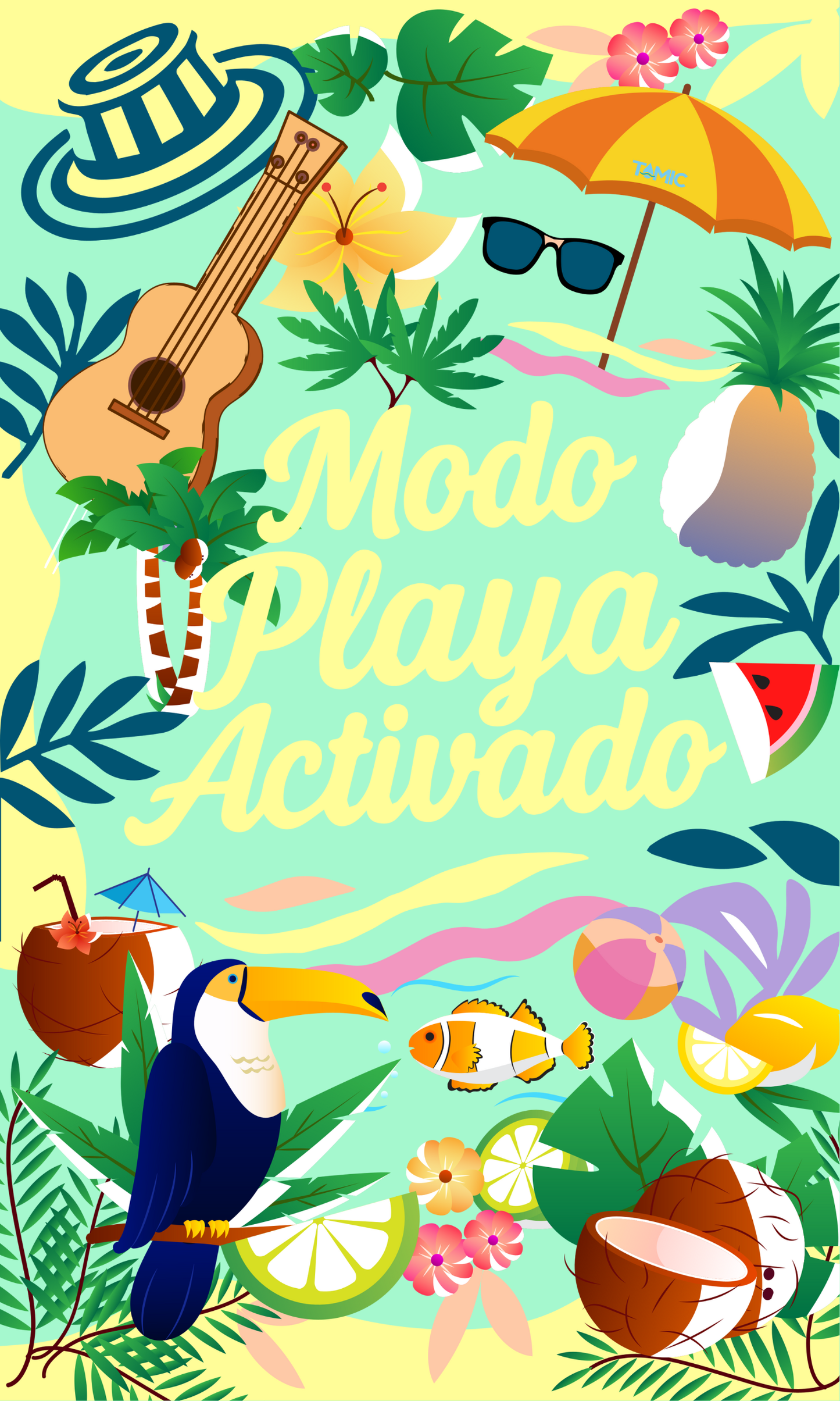 Toallas De Microfibra Estampadas 130x80cm Modo Playa