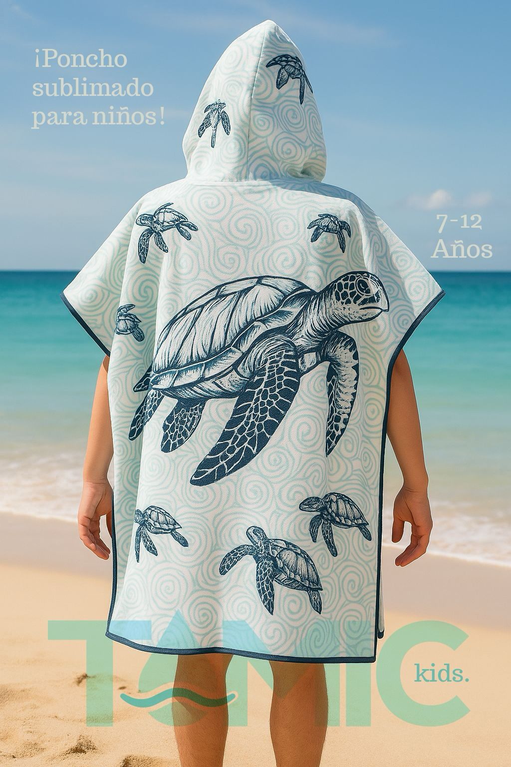 Poncho Sublimado Kids 78x66