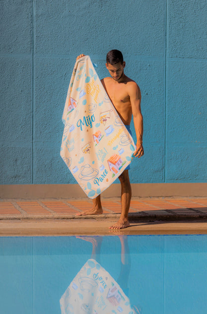 Toalla Microfibra Sublimada 130x80cm La Paisita