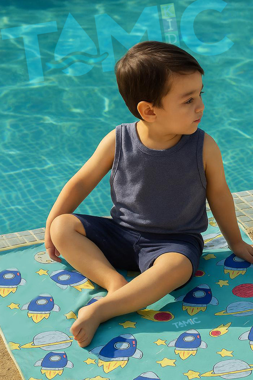 Toallas De Microfibra Estampadas 130x80cm Para Las Bendis Cohetes