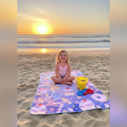 Toallas De Microfibra Estampadas 130x80cm Para Las Bendis Dulces