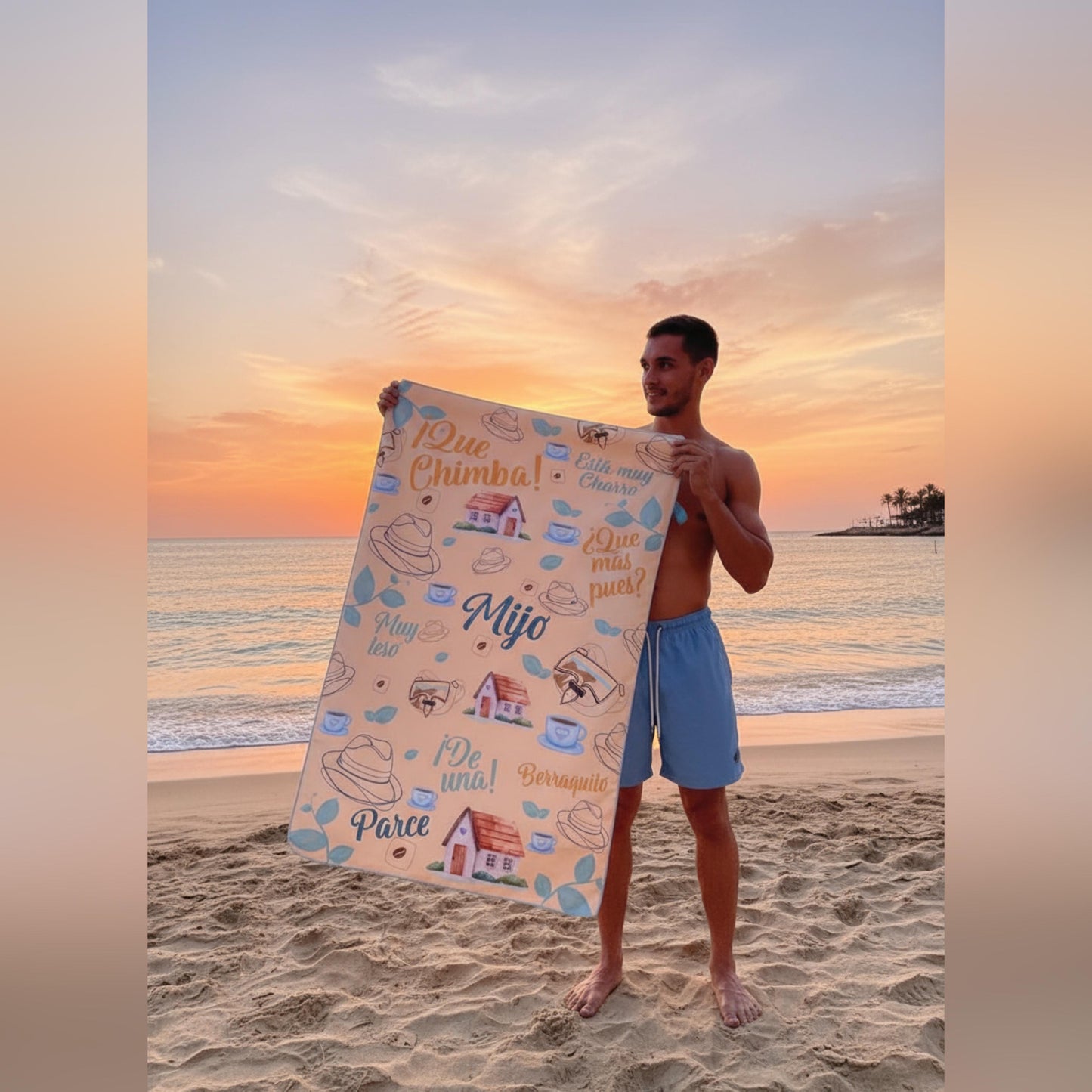 Toalla Microfibra Sublimada 130x80cm La Paisita