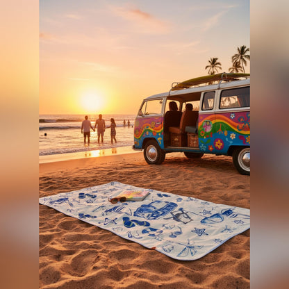 Toalla Microfibra Sublimada 130x80cm Parchadita