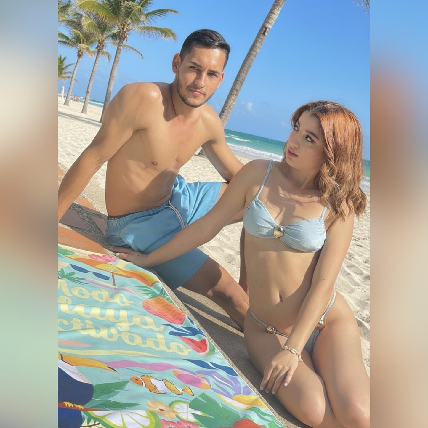 Toallas De Microfibra Estampadas 130x80cm Modo Playa