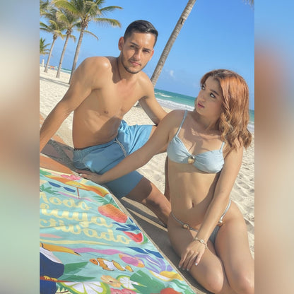 Toallas De Microfibra Estampadas 130x80cm Modo Playa