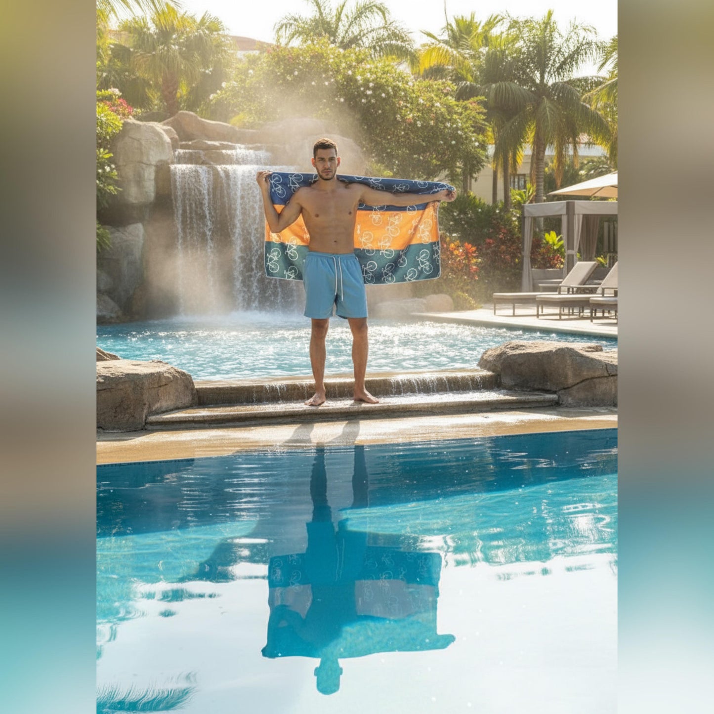 Toalla Microfibra Sublimada 130x80cm El Gomoso De La Bici