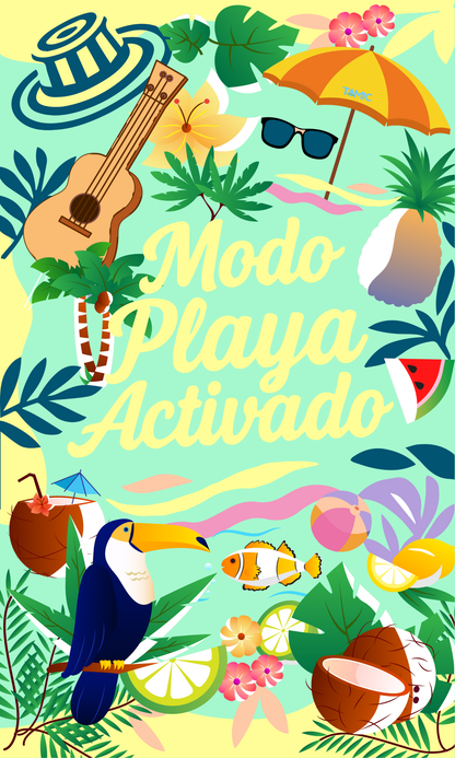 Toallas De Microfibra Estampadas 130x80cm Modo Playa